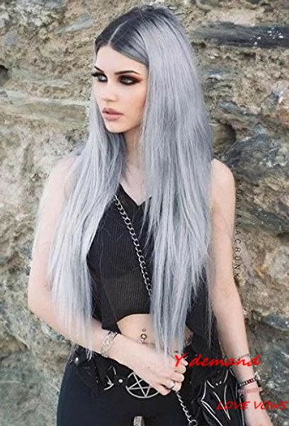 fluffy long straight hair wig ombre grey synthetic natural looking wigs for black women y demand
fluffy long straight hair wig ombre grey synthetic natural looking wigs for black women y demand