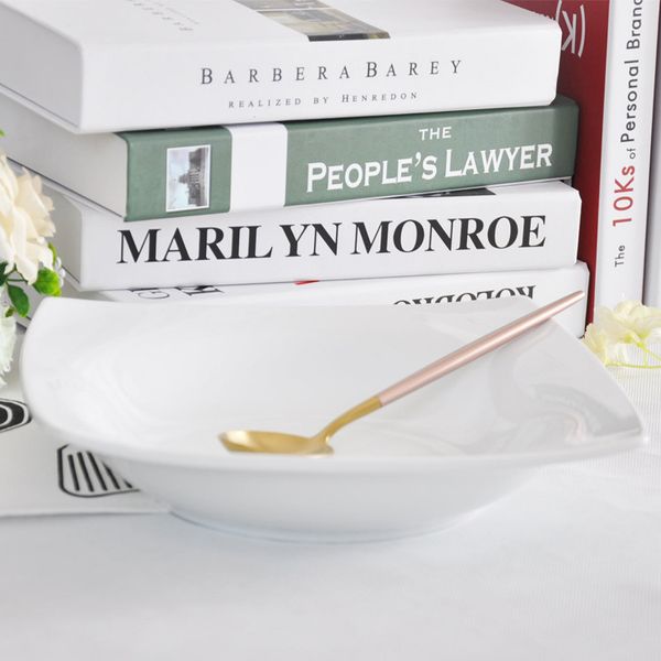 custom pure white square western plate ceramic soup plate deep dish l restaurant dish plate ceramic tableware 25.5x6cm re341
custom pure white square western plate ceramic soup plate deep dish l restaurant dish plate ceramic tableware 25.5x6cm re341