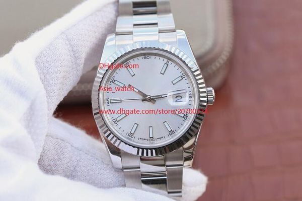 factory supplier watch 41mm 116334 asia 2813 mechanical automatic mens watches white dial, Slivery;brown
factory supplier watch 41mm 116334 asia 2813 mechanical automatic mens watches white dial, Slivery;brown