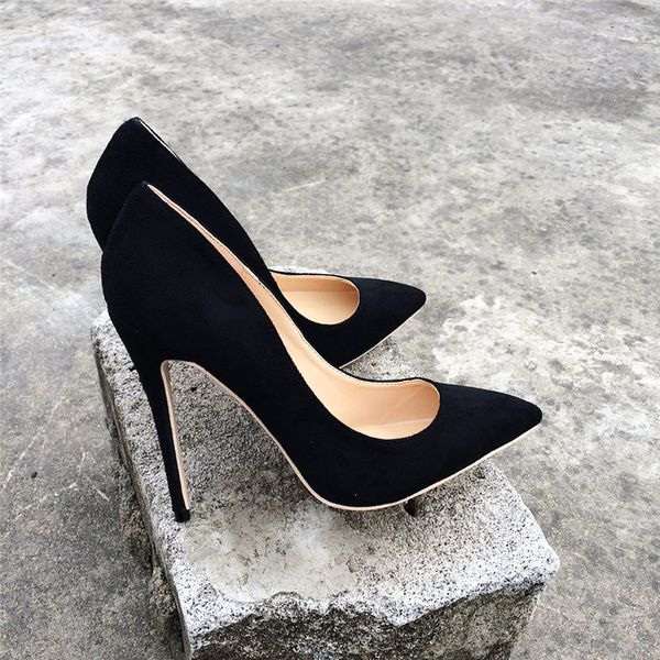 lady women woman 2019 new black suede leather high heels shoes stiletto heels poined toes wedding heeled shoes pump 12cm
lady women woman 2019 new black suede leather high heels shoes stiletto heels poined toes wedding heeled shoes pump 12cm