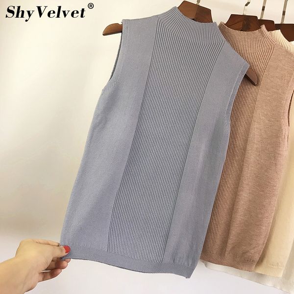 knitted tank women camis sleeveless vest autumn turtleneck sweater halter khaki blue white female pullover shirt
knitted tank women camis sleeveless vest autumn turtleneck sweater halter khaki blue white female pullover shirt