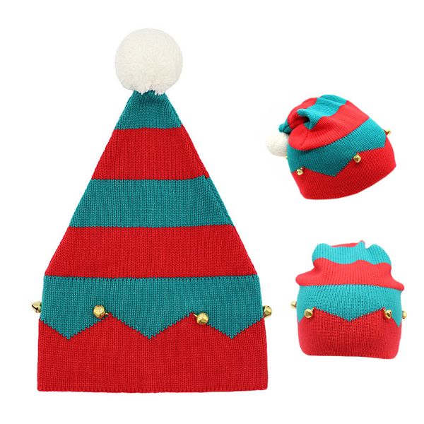 new winter warm hats for women kids knitted christmas caps red green striped bell beanies fashion christmas party hat bonnet
new winter warm hats for women kids knitted christmas caps red green striped bell beanies fashion christmas party hat bonnet