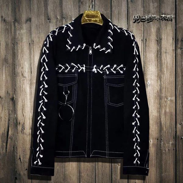 2018 new vintage ribbon denim jacket for men and women with the same street trendm-xxl fashionable men's coat, Tan;black
2018 new vintage ribbon denim jacket for men and women with the same street trendm-xxl fashionable men's coat, Tan;black