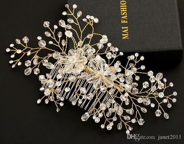 bridal hair accessories handmade gold tone rhinestone crystal wedding bridal hair accessories bridal head pieces, Slivery;golden
bridal hair accessories handmade gold tone rhinestone crystal wedding bridal hair accessories bridal head pieces, Slivery;golden