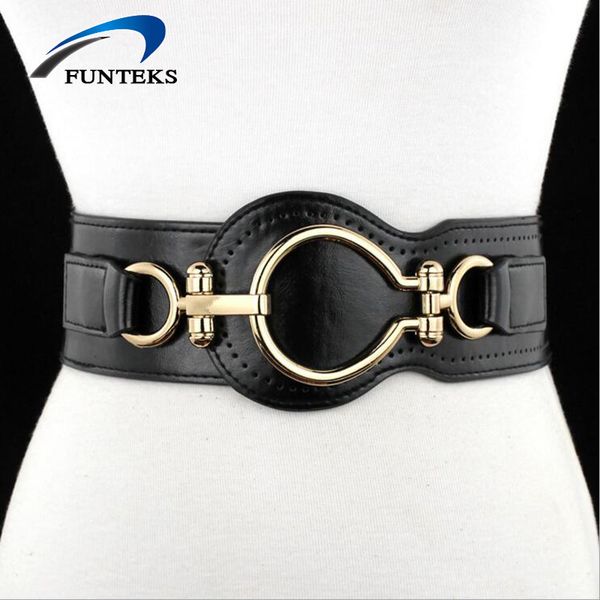 funteks 2017 belt woman leather elastic wide belts for women dress female decoration belts for coat ceinture femme, Black;brown
funteks 2017 belt woman leather elastic wide belts for women dress female decoration belts for coat ceinture femme, Black;brown