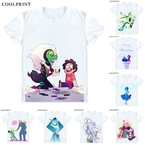 steven universe t-shirts short sleeve shirts anime manga the crystal gems steven quartz universe garnet amethyst pearl cosplay shirt, White;black
steven universe t-shirts short sleeve shirts anime manga the crystal gems steven quartz universe garnet amethyst pearl cosplay shirt, White;black