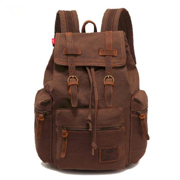 20pcs AUGUR Vintage Canvas Leather Backpack Hiking Daypacks Laptop Backpacks Unisex Casual Rucksack Satchel Mountaineering Bag FREE SAMPLE
20pcs AUGUR Vintage Canvas Leather Backpack Hiking Daypacks Laptop Backpacks Unisex Casual Rucksack Satchel Mountaineering Bag FREE SAMPLE