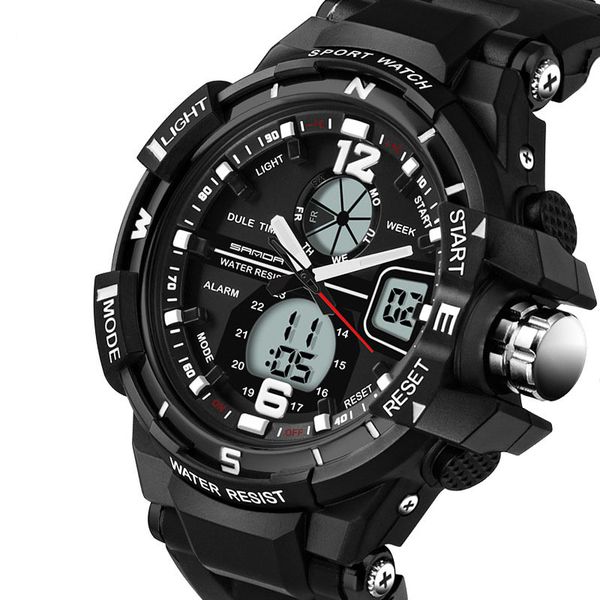 wengle new sanda double display cold light electronic watch waterproof shockproof multifunction climbing men led watch, Slivery;brown
wengle new sanda double display cold light electronic watch waterproof shockproof multifunction climbing men led watch, Slivery;brown