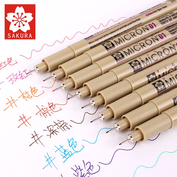 1pcs waterproof sakura pigma micron 05 /0.45 mm 01/0.25mm colour fine line pen set for graphics design sketching manga
1pcs waterproof sakura pigma micron 05 /0.45 mm 01/0.25mm colour fine line pen set for graphics design sketching manga
