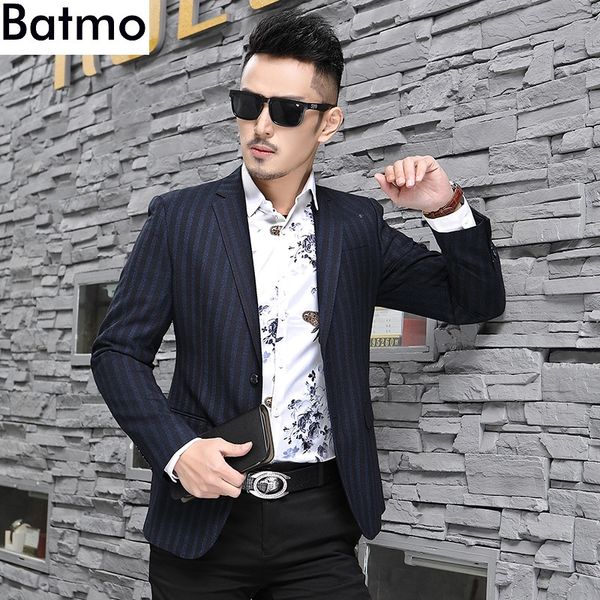 batmo 2018 new arrival autumn striped casual blazer men,men's casual blazer,men's jackets xf69918, White;black
batmo 2018 new arrival autumn striped casual blazer men,men's casual blazer,men's jackets xf69918, White;black