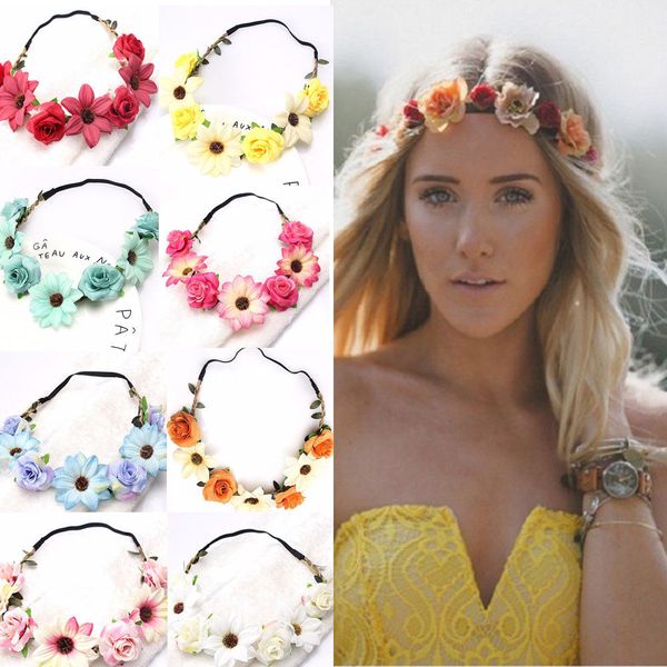 fashion rose sun flower headband headwear festal decoration gifts p prop girl elastic hairbands korean floral hair accessories headdress, Silver
fashion rose sun flower headband headwear festal decoration gifts p prop girl elastic hairbands korean floral hair accessories headdress, Silver