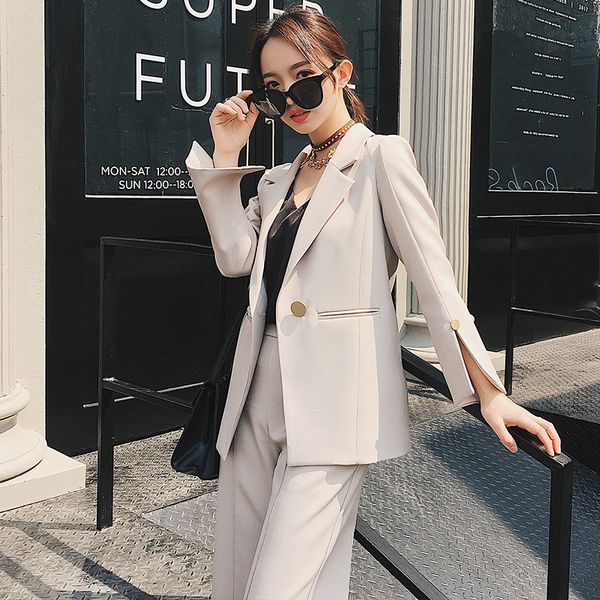 new women two-piece suit casual office business suitspants work wear sets uniform styles elepant suits, White;black
new women two-piece suit casual office business suitspants work wear sets uniform styles elepant suits, White;black