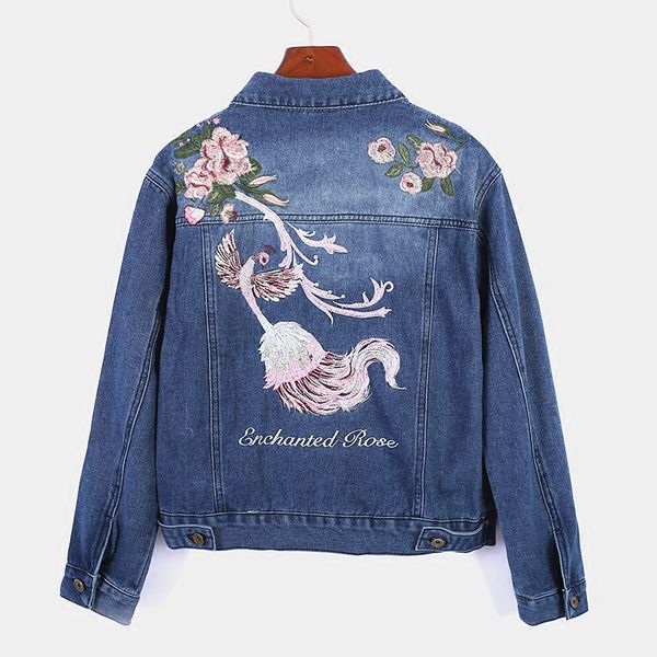 lyfzous floral embroidery tearing hole denim jacket women blue pocket long sleeve jean jacket female denim outerwear, Black;brown
lyfzous floral embroidery tearing hole denim jacket women blue pocket long sleeve jean jacket female denim outerwear, Black;brown