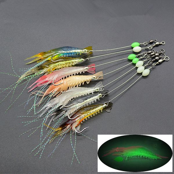 7-color 9cm 5.5g Luminous Shrimp Hook Fishing Hooks Fishhooks Soft Baits & Lures Artificial Bait Pesca Fishing Tackle Accessories
7-color 9cm 5.5g Luminous Shrimp Hook Fishing Hooks Fishhooks Soft Baits & Lures Artificial Bait Pesca Fishing Tackle Accessories