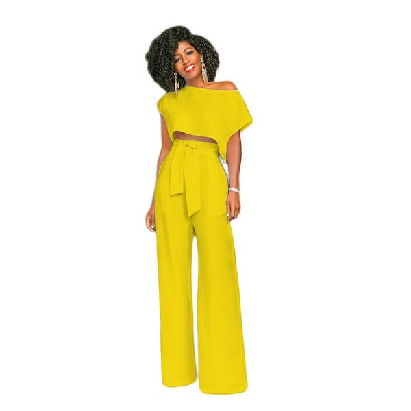2018 runway womens two piece pants sets fashion summer short sleeve crop and wide leg trousers woman set clothing, White
2018 runway womens two piece pants sets fashion summer short sleeve crop and wide leg trousers woman set clothing, White