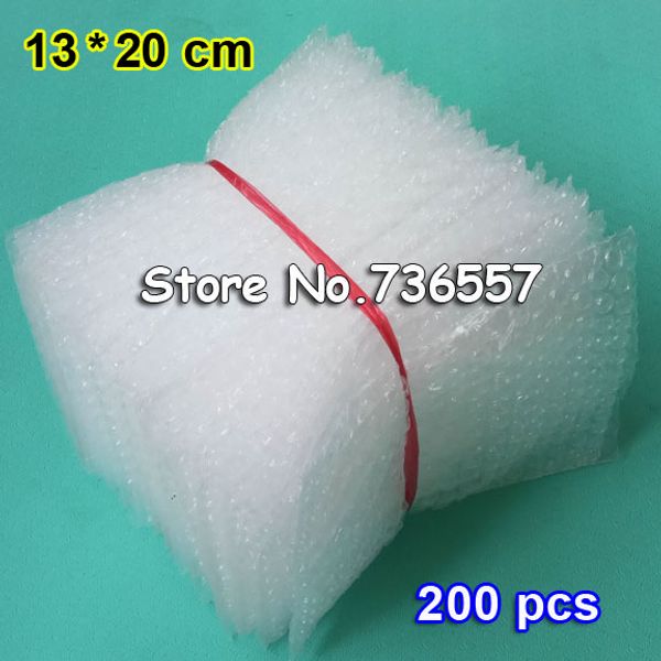 200pcs 13*20cm plastic wrap envelope white bubble packing bags pe clear bubble bag shockproof bag double film
200pcs 13*20cm plastic wrap envelope white bubble packing bags pe clear bubble bag shockproof bag double film