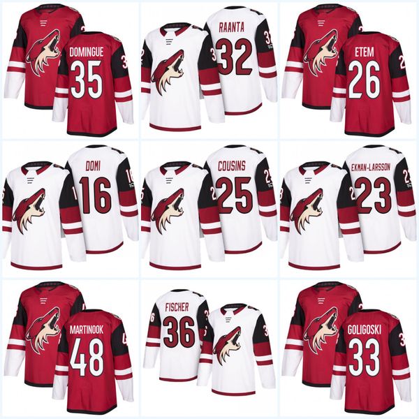 Youth 100th Patch 2018 Arizona Coyotes 25 Nick Cousins 16 Max Domi 26 Emerson Etem 33 Alex Goligoski 23 Oliver Ekman-Larsson Hockey jersey
Youth 100th Patch 2018 Arizona Coyotes 25 Nick Cousins 16 Max Domi 26 Emerson Etem 33 Alex Goligoski 23 Oliver Ekman-Larsson Hockey jersey