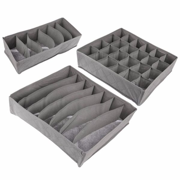 new 3 pcs/set bamboo charcoal non-woven fabric foldable storage box underwear organizer bra necktie panties socks case drawer
new 3 pcs/set bamboo charcoal non-woven fabric foldable storage box underwear organizer bra necktie panties socks case drawer