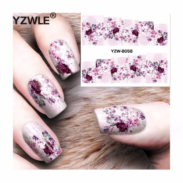 yzwle 1 sheet diy decals nails art water transfer printing stickers accessories for manicure salon yzw-8058, Black
yzwle 1 sheet diy decals nails art water transfer printing stickers accessories for manicure salon yzw-8058, Black