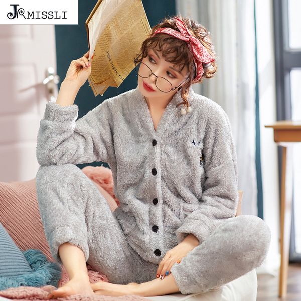 jrmissli winter thick coral fleece women pajamas sets bottoms female flannel warm sleepwear home clothing, Blue;gray
jrmissli winter thick coral fleece women pajamas sets bottoms female flannel warm sleepwear home clothing, Blue;gray