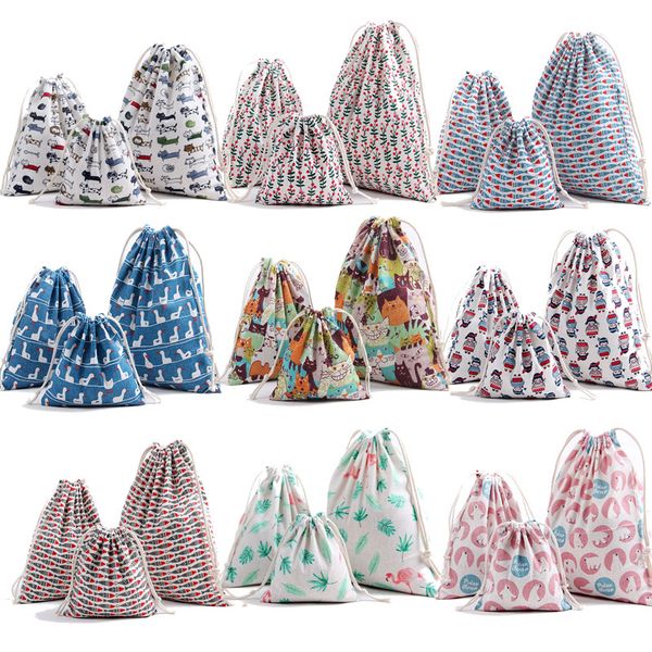 dhl-christmas gift bag pure linen cotton canvas drawstring sack bags with xmas cat bear duck bird fish children flower for gifts candy
dhl-christmas gift bag pure linen cotton canvas drawstring sack bags with xmas cat bear duck bird fish children flower for gifts candy
