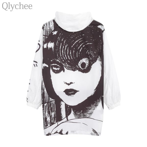 qlychee cartoon junji ito anime hoodie jacket zipper long sleeve loose pullovers women autumn spring punk coat outwearing s18101203, Black;brown
qlychee cartoon junji ito anime hoodie jacket zipper long sleeve loose pullovers women autumn spring punk coat outwearing s18101203, Black;brown