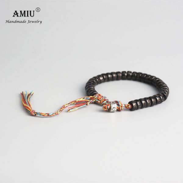 amiu tibetan buddhist hand braided cotton thread lucky knots bracelet natural coconut shell beads carved handmade bracelet, Black
amiu tibetan buddhist hand braided cotton thread lucky knots bracelet natural coconut shell beads carved handmade bracelet, Black