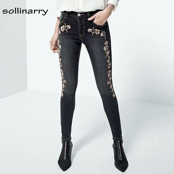 sollinarry high waist embroidery jeans pants women floral print denim pencil pants trousers zipper streetwear full length jeans, Blue
sollinarry high waist embroidery jeans pants women floral print denim pencil pants trousers zipper streetwear full length jeans, Blue