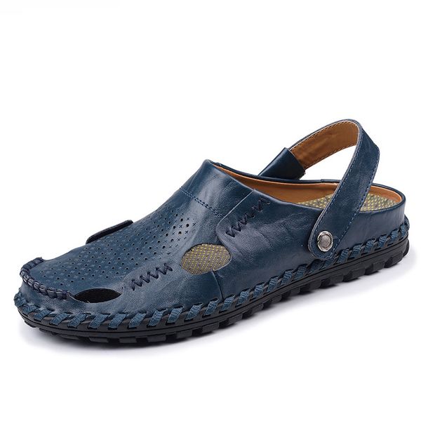 breathable hollow outs men sandals new 2018 summer men shoes patchwork genuine leather male sandalias beach shoes, Black
breathable hollow outs men sandals new 2018 summer men shoes patchwork genuine leather male sandalias beach shoes, Black