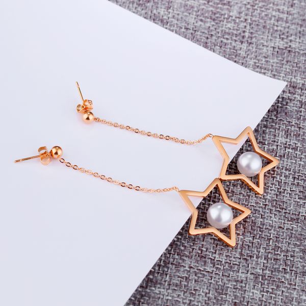 rose gold-color star pearl earrings pearl long earrings women new fashion earrings tassel, Golden;silver
rose gold-color star pearl earrings pearl long earrings women new fashion earrings tassel, Golden;silver
