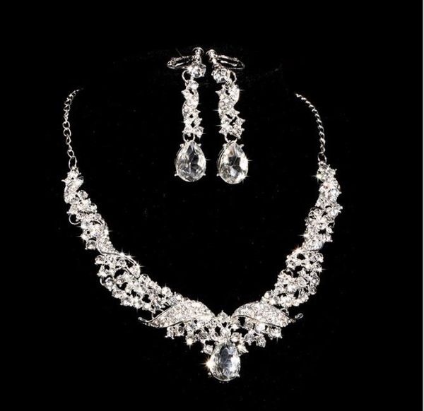 bridal alloy diamond necklace earrings two knot wedding accessories accessories set, Slivery;golden
bridal alloy diamond necklace earrings two knot wedding accessories accessories set, Slivery;golden