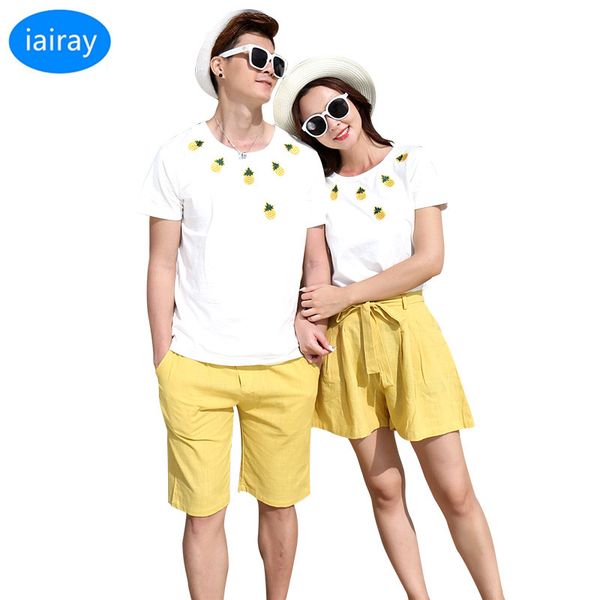 iairay summer 2018 couple clothes husband and wife matching family outfits men short sleeve cotton tshirt women short pants, Blue
iairay summer 2018 couple clothes husband and wife matching family outfits men short sleeve cotton tshirt women short pants, Blue