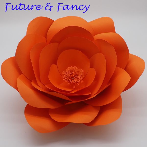1 piece 45cm orange cardstock personalized giant paper flower for wedding backdrops windows display kids' room deco
1 piece 45cm orange cardstock personalized giant paper flower for wedding backdrops windows display kids' room deco
