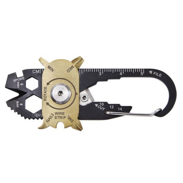20 in 1 outdoor multifunctional key ring knife kit carabineer screwdriver bottle opener survival tool keychain, Silver
20 in 1 outdoor multifunctional key ring knife kit carabineer screwdriver bottle opener survival tool keychain, Silver