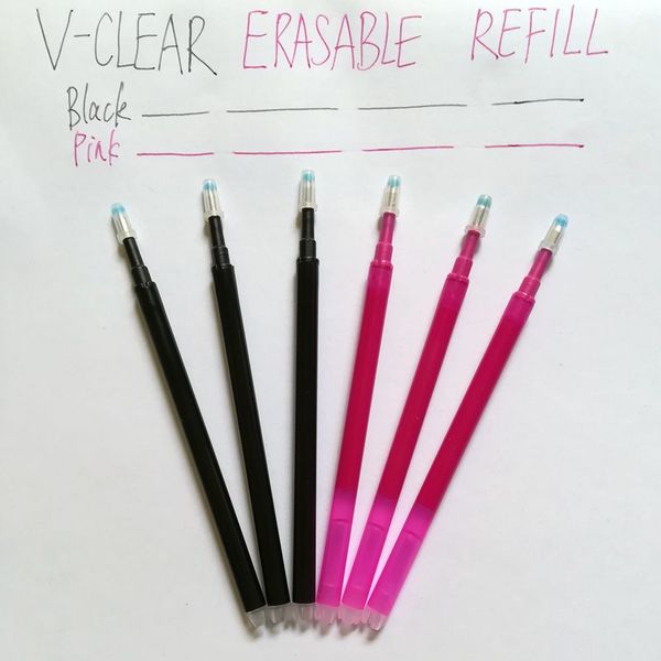 wholesale 6pcs 0.7mm tip refill erasable pen pink/black ink refill magic gel pen office supplies student exam spare pens
wholesale 6pcs 0.7mm tip refill erasable pen pink/black ink refill magic gel pen office supplies student exam spare pens