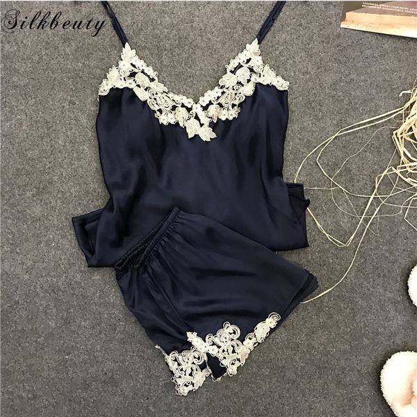 women's sleepwear silkbeuty 2021 ice silk women pajamas sets sleeveless sling +short 2 pcs summer deep v-neck homewear, Black;red
women's sleepwear silkbeuty 2021 ice silk women pajamas sets sleeveless sling +short 2 pcs summer deep v-neck homewear, Black;red