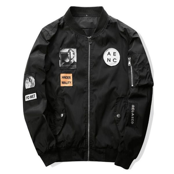 iggy new men bomber jacket hip hop patch designs slim fit pilot bomber jacket coat men jackets plus size xxxxl, Black;brown
iggy new men bomber jacket hip hop patch designs slim fit pilot bomber jacket coat men jackets plus size xxxxl, Black;brown