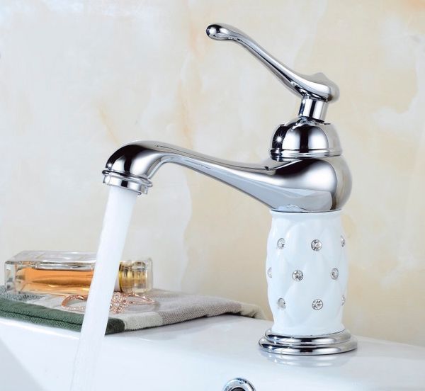 basin faucets chrome bathroom sink faucet creative design crystal deck mounted and cold water single hole mixer taps
basin faucets chrome bathroom sink faucet creative design crystal deck mounted and cold water single hole mixer taps