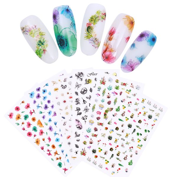 1pc 3d nail sticker colorful plants flower feather pattern nail art adhesive transfer sticker manicure decals decoration, Black
1pc 3d nail sticker colorful plants flower feather pattern nail art adhesive transfer sticker manicure decals decoration, Black