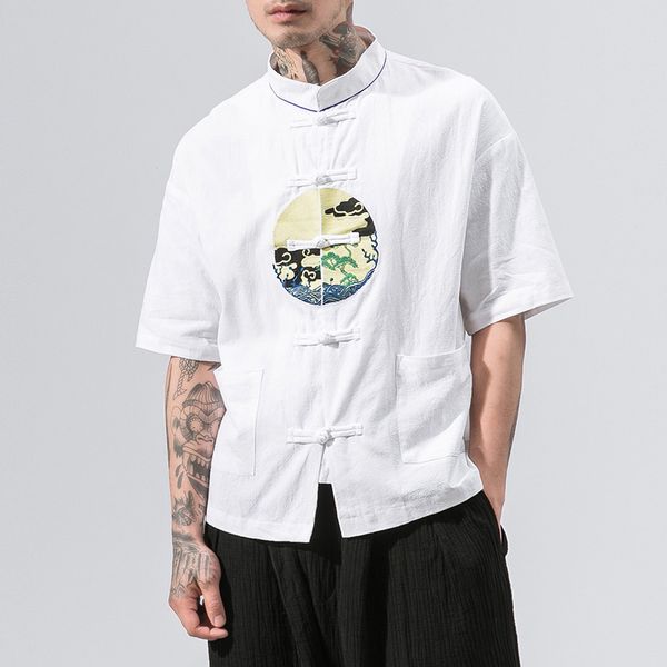 mrdonoo 2018 summer embroidery men short shirt chinese style plate buckle men t-shirt short sleeve loose male tees b375-t43, White;black
mrdonoo 2018 summer embroidery men short shirt chinese style plate buckle men t-shirt short sleeve loose male tees b375-t43, White;black