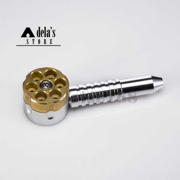 with six shooter pipe tobacco herb grinder inch smoking 4.6 revolver oil rotary six bullet brass pipes tool aluminum metal bowl 036 caeck
with six shooter pipe tobacco herb grinder inch smoking 4.6 revolver oil rotary six bullet brass pipes tool aluminum metal bowl 036 caeck