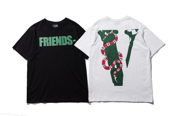 2018 Vlone snake printed t shirt for men Fashion mens cotton Friend Skateboard Hip Hop T Shirt tee top clothing size S-XL
2018 Vlone snake printed t shirt for men Fashion mens cotton Friend Skateboard Hip Hop T Shirt tee top clothing size S-XL