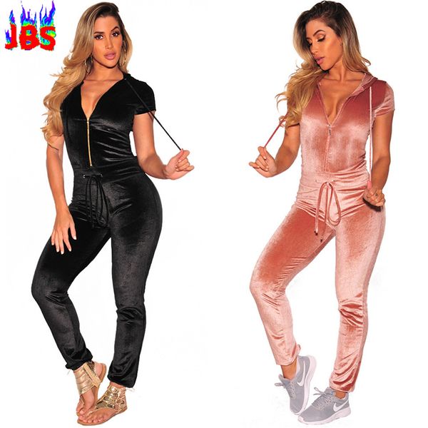 spring autumn casual jumpsuit women romper velvet zipper solid black pink rompers drawstring v neck long sleeve jumpsuits s-xl, Black;white
spring autumn casual jumpsuit women romper velvet zipper solid black pink rompers drawstring v neck long sleeve jumpsuits s-xl, Black;white