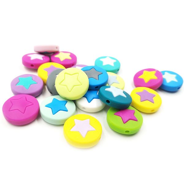large silicone flat star teethers safe silicone bead 20mm round chew beads diy baby teething toy nursing necklace pacifier pendant teether
large silicone flat star teethers safe silicone bead 20mm round chew beads diy baby teething toy nursing necklace pacifier pendant teether