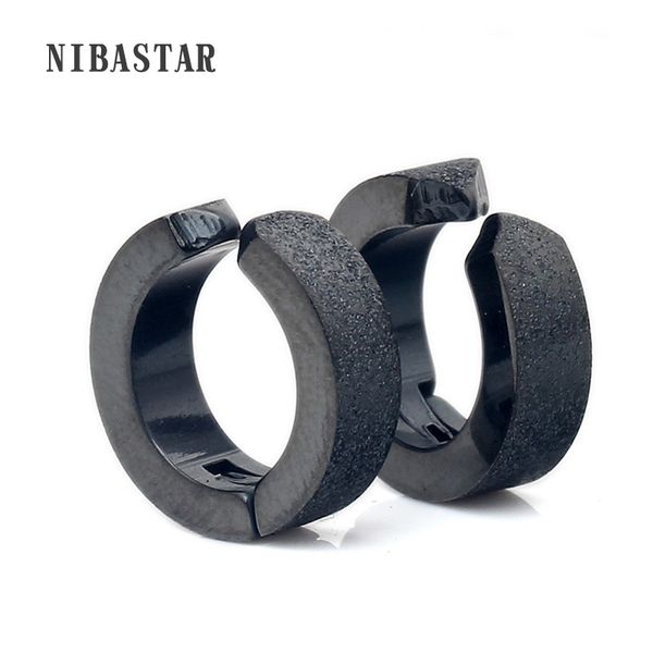 black dull polish hiphop hoop earrings for women men stainless steel earrings punk rock party jewelry, Golden;silver
black dull polish hiphop hoop earrings for women men stainless steel earrings punk rock party jewelry, Golden;silver