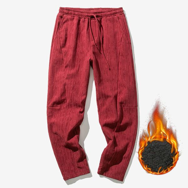 men's clothing 2018 winter new men's chinese style loose plus velvet cotton harem pants multi-color casual warm feet, Black
men's clothing 2018 winter new men's chinese style loose plus velvet cotton harem pants multi-color casual warm feet, Black