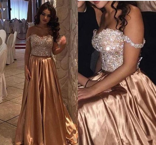 shining crystal beaded prom dresses off the shoulder a-line pageant party dress gold evening gowns, Black
shining crystal beaded prom dresses off the shoulder a-line pageant party dress gold evening gowns, Black
