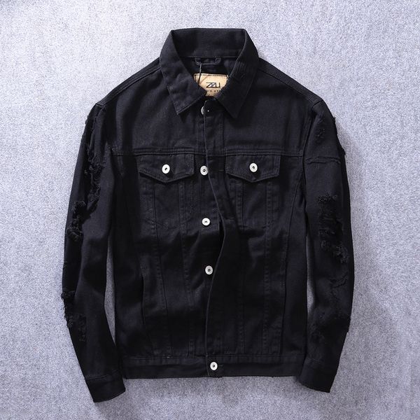 2018 men denim vintage slim jacket jeans spring outwear cowboy hole fashion fast shipping, Black;brown
2018 men denim vintage slim jacket jeans spring outwear cowboy hole fashion fast shipping, Black;brown
