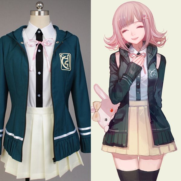 cute chiaki nanami cosplay costumes super danganronpa 2 jacket shirt skirt custom made suit women girl party gift, Black;red
cute chiaki nanami cosplay costumes super danganronpa 2 jacket shirt skirt custom made suit women girl party gift, Black;red