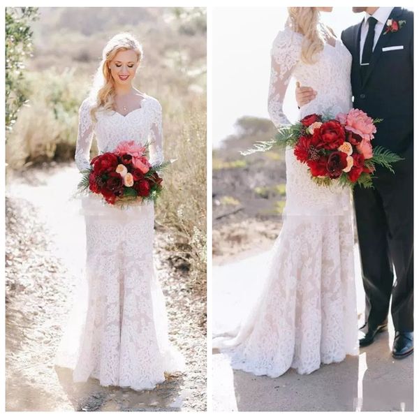 sweetheart lace long sleeves mermaid wedding dresses 2019 vintage slim trumpet fishtail elegant bridal gowns european fashion vestidos, White
sweetheart lace long sleeves mermaid wedding dresses 2019 vintage slim trumpet fishtail elegant bridal gowns european fashion vestidos, White